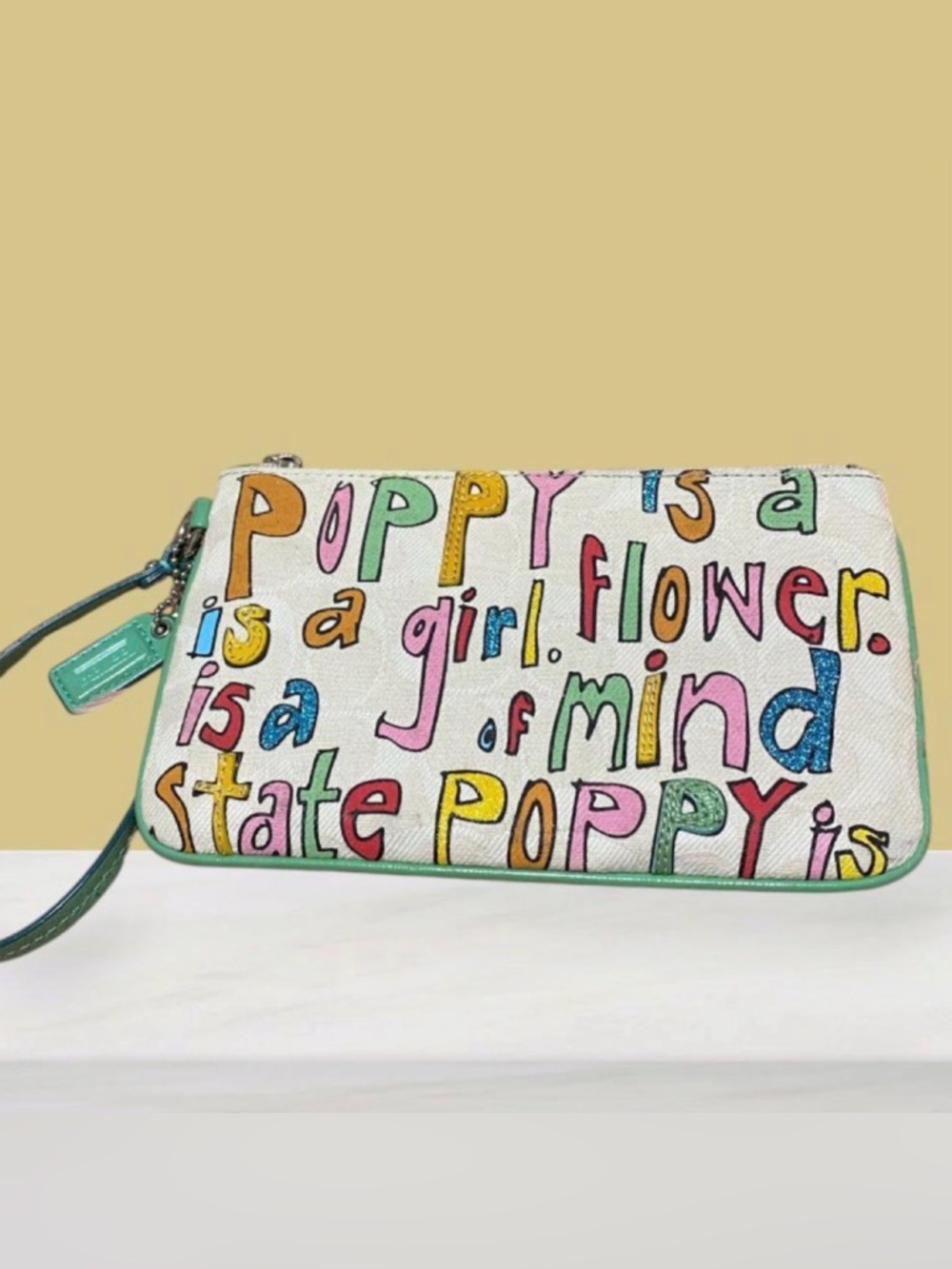 Coach Poppy Lim Ed Wristlet EUC